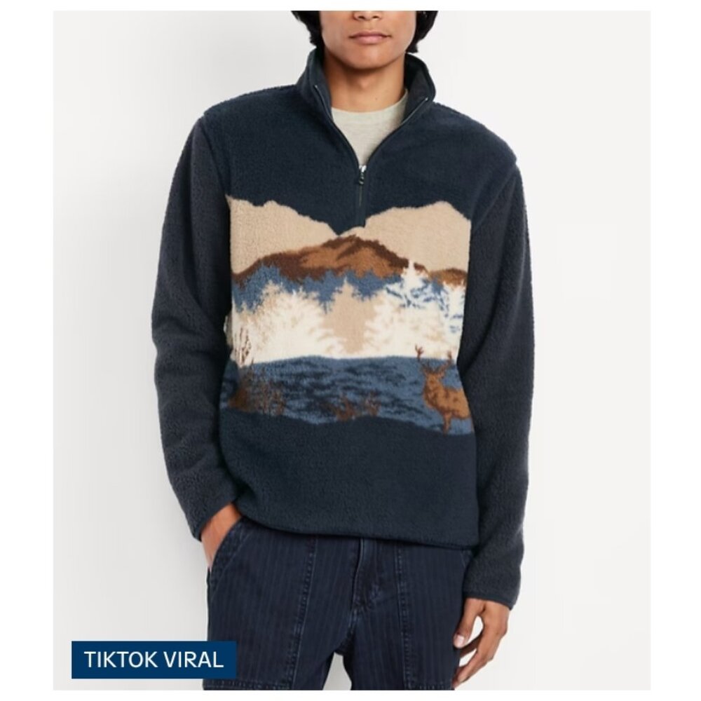 NWT Old Navy Men's Sherpa TIK TOK VIRAL
